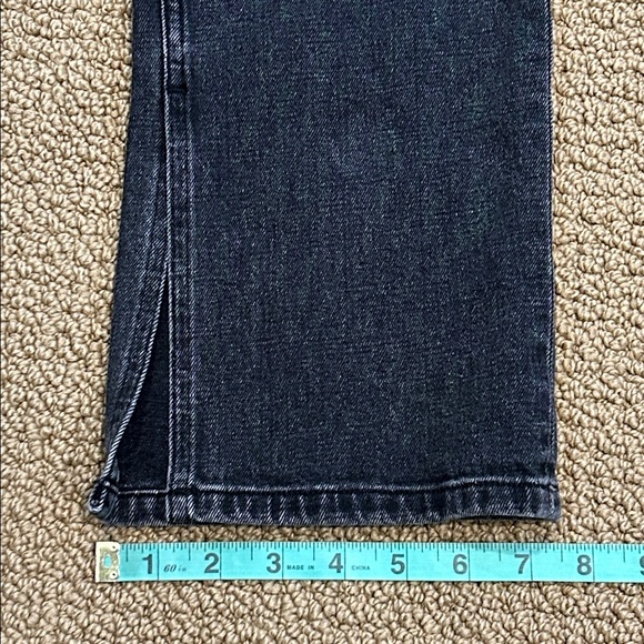 Abercrombie & Fitch The Skinny High Rise Jeans size 33 Black Wash Split Seams - Picture 13 of 14